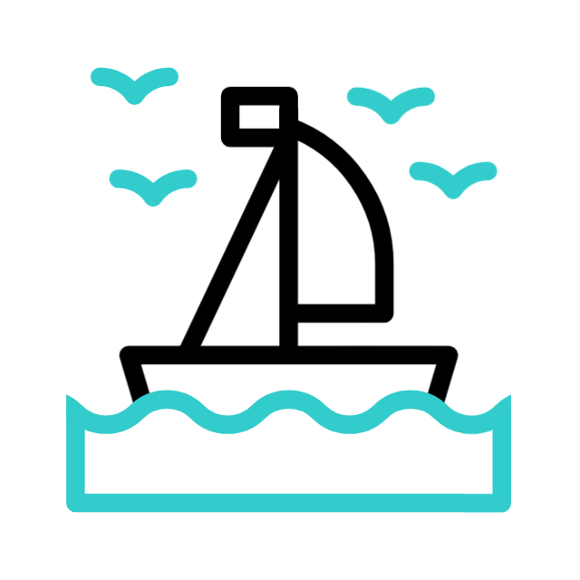 Morning boat icon